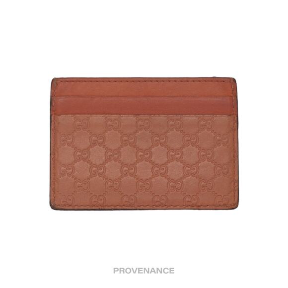 🔴 Gucci Card Holder Wallet - Peach MicroGuccissima Leather - Picture 1 of 6